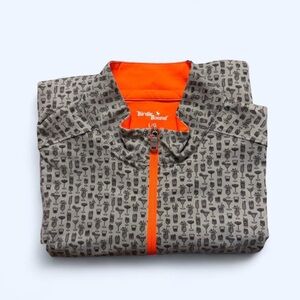 Birdie Bound Gray Jacket with Orange Lining